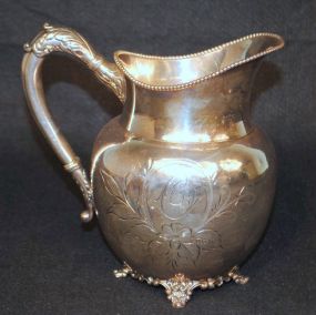 Elegant Monarch Silver Co. Silver Quad Plate Pitcher