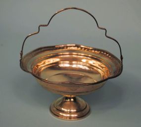 Sterling Basket with Handle Marked EL-SIL-CO