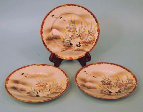 Kutani Bone China, Japan c1880 Dessert Plates