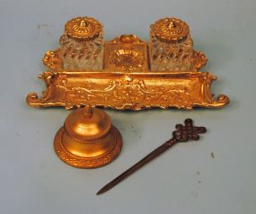 Two Inkwells and One Letter Opener