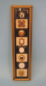 Eight Framed Cameo Brooches