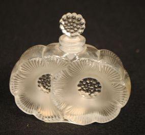 Lalique Crystal "Deux Fleurs" Perfume Bottle