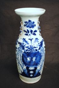 Large Chinese Blue Decorated Celadon Vase