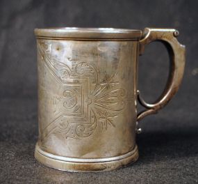 c1870 Wood & Hughes Sterling Silver Christening Cup