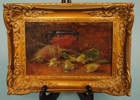 Gabriel Rogier, "Still Life with Hazlenut & Thistle," with Poem to Marquise