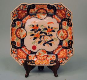 Large Japanese Imari Shaped Square Tray