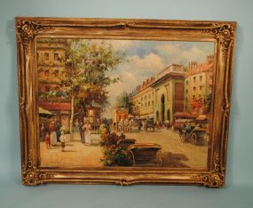 European Boulevard Scene