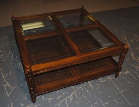 Contemporary Glass Top Coffee Table