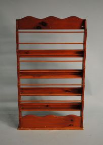 Primitive Pine Magazine Rack