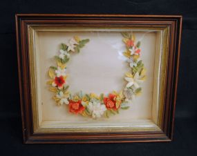 Victorian Shadowboxed Memorial Wreath
