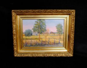 Oil Painting of Rural Scene by S. Richardson