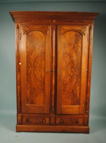 19th Century Eastlake Walnut Wardrobe
