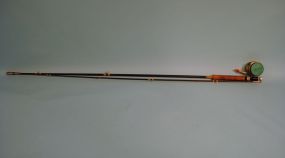 Vintage Fly Fishing Rod with Perrine Automatic Reel