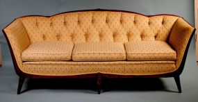 1930's Mahogany Carved Sofa