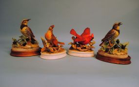 Four Bisque Figures of Birds