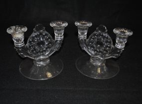 Pair of Crystal candlesticks
