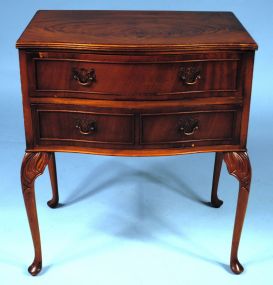 English Walnut Two Drawer Stand