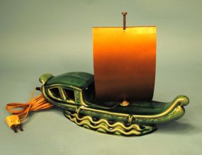 1950s TV Canoe Lamp