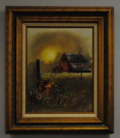 Signed J.. Hunter Painting