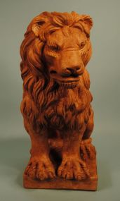Pair of Concrete Lions