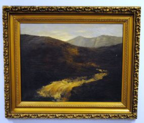 19th Century Painting of Mountains