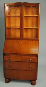 English Oak 20th century Fall Front Desk