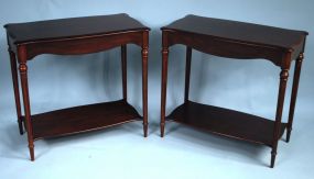 Two End Tables Without Drawers.