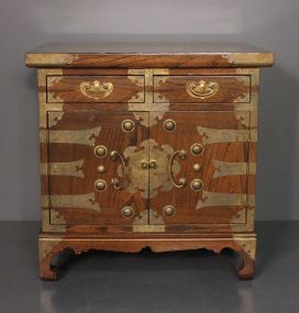 Korean Elmwood Money Chest.