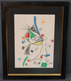 Color Lithograph Titled "Garden of Miro" by Joan Miro
