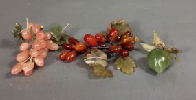 Three Pieces of Jade Fruit