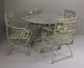 Iron Table and Chairs