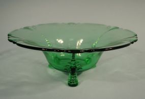 Heisey Moongleam "Empress" Large Floral Bowl