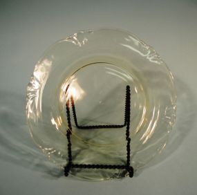 Set of 4 Heisey Sahara "Empress" Plates