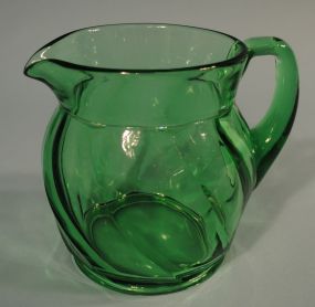 Heisey Moongleam "Twist" Water Pitcher