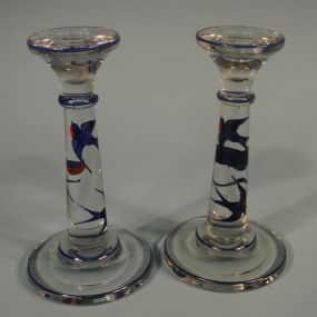 Pair Heisey "Sheffield" Candlesticks