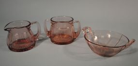 Heisey Hawthorne "Tudor" Hotel Creamer & Sugar, Jelly