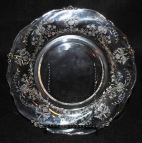 8 Heisey Crystal "Orchid" Salad Plates