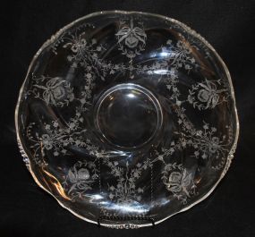 Heisey Crystal "Orchid" Gardenia Bowl