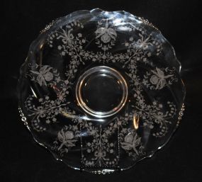 Heisey Crystal "Orchid" Cabaret/Torte Plate