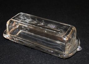Heisey Crystal "Plantation" Butter Dish