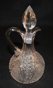 Heisey Crystal "Fandango" Oil Cruet & Stopper