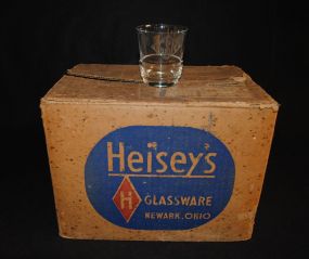 12 Heisey Crystal "Coronation" Highballs in Original Heisey Box
