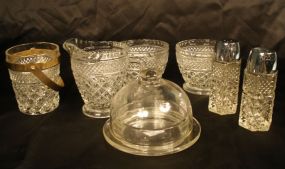 6 pcs Anchor Hocking "Wexford", Glass Butter Dish
