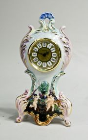 Capodimonte Hand Painted Boudoir Clock