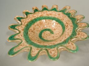 Murano Art Glass "Splash" Bowl by Fratelli Toso