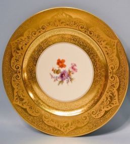 Bavarian Porcelain Charger w/ Stouffer Studios Gilding