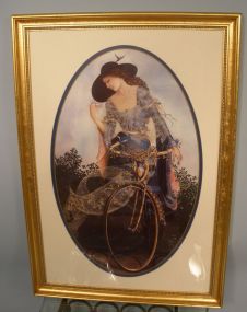 American Print of "Lady on Bikeride"