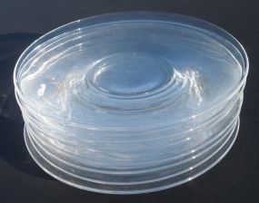 Set of Eight Steuben Plates