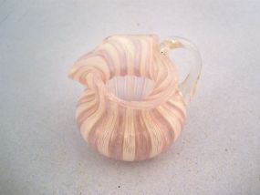 Small Pink Pitcher - Hand Blown