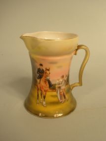 Royal Bayreuth Pitcher with Hunt Scene